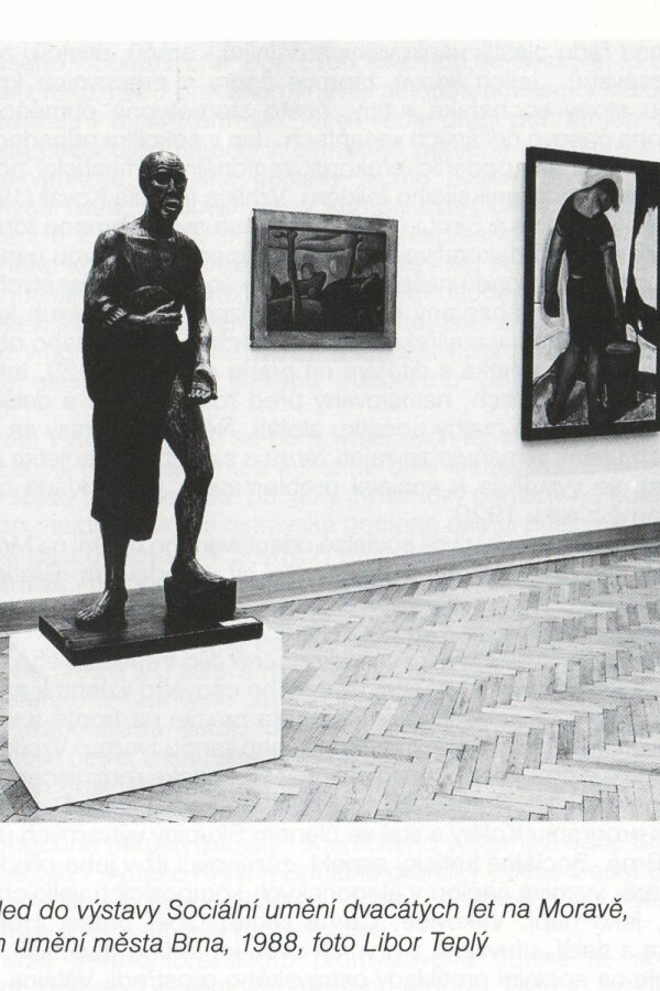 z článku: Jiřina Hockeová, Sociální tendence v českém výtvarném umění dvacátých let, Bulletin MG 52/1996, s. 37.